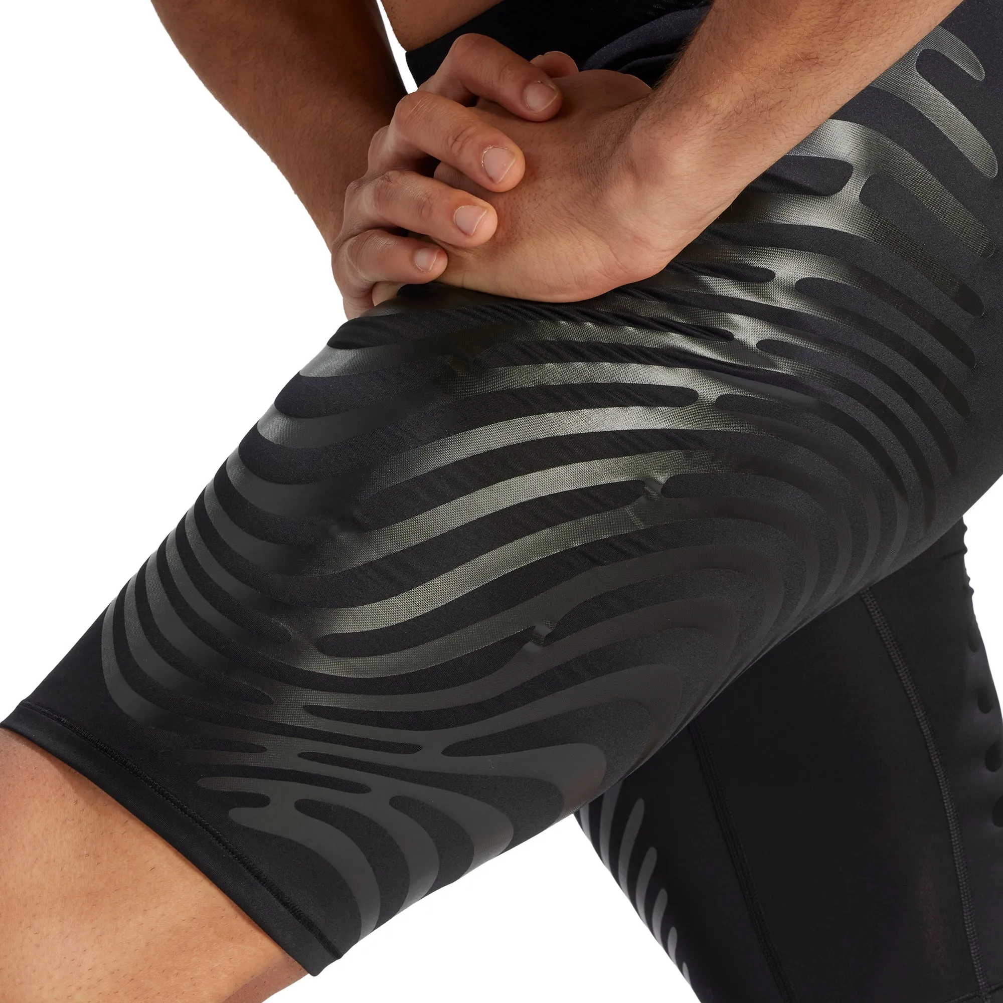 adidas Adizero Control Mens Short Running Tights - Black