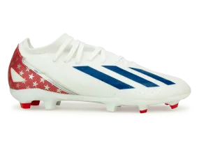 adidas Kids X Crazyfast USA.3 FG White/Red