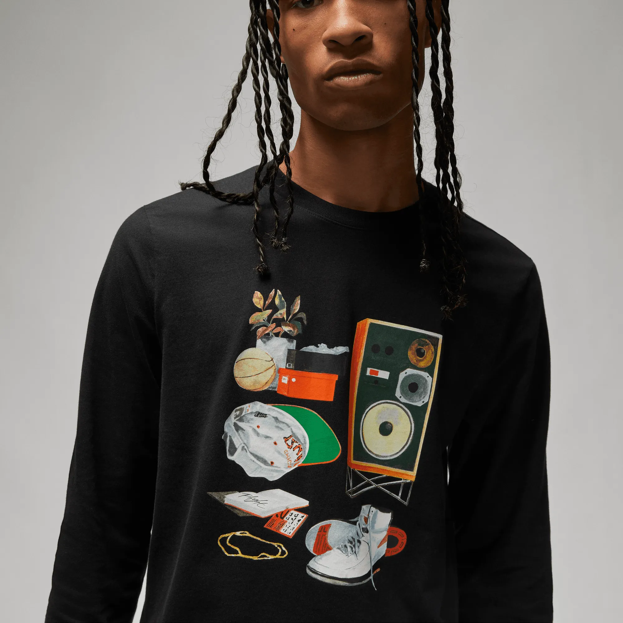 Air Jordan Artist Series By Jacob Rochester Mens LS Tee