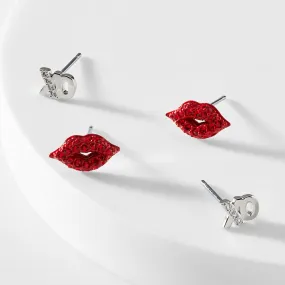 AJOA SUGAR RUSH XO & LIPS STUD SET