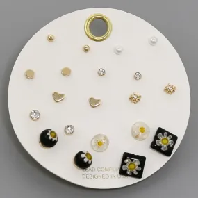 Assorted Stud Earring Set