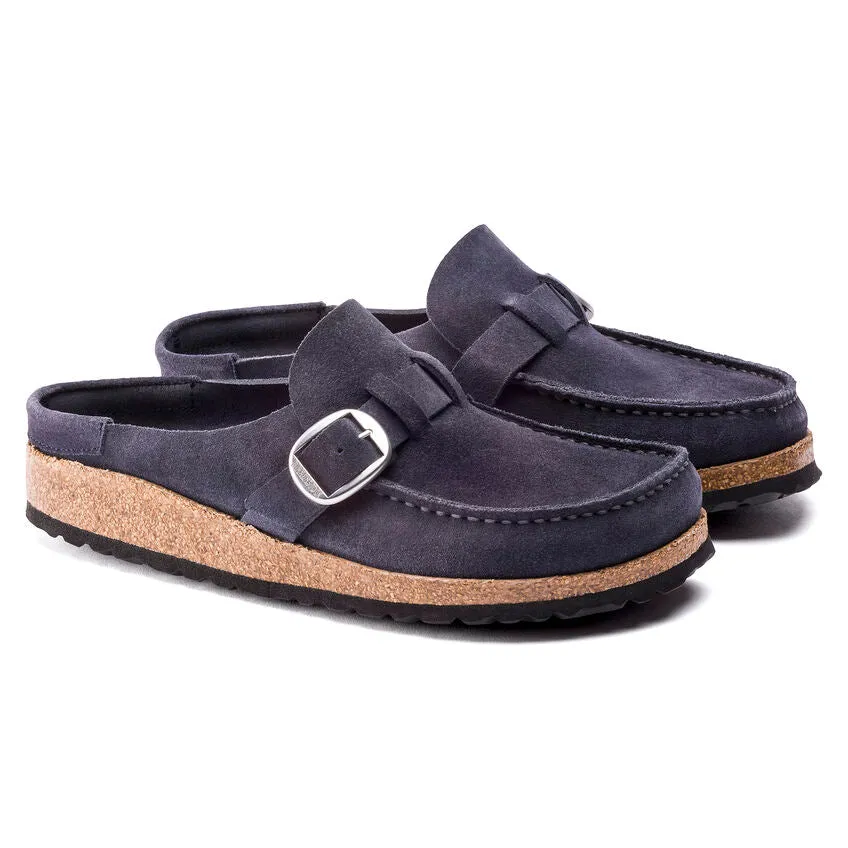 'Birkenstock' Women's Buckley Suede Leather Clog - Navy