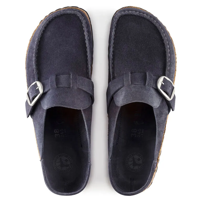 'Birkenstock' Women's Buckley Suede Leather Clog - Navy