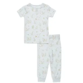 blue hoppily ever after modal magnetic no drama toddler pajama short sleeve set