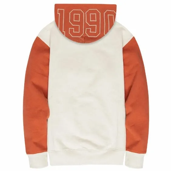 Carrots Established Color Block Hoodie (Cream/Orange)