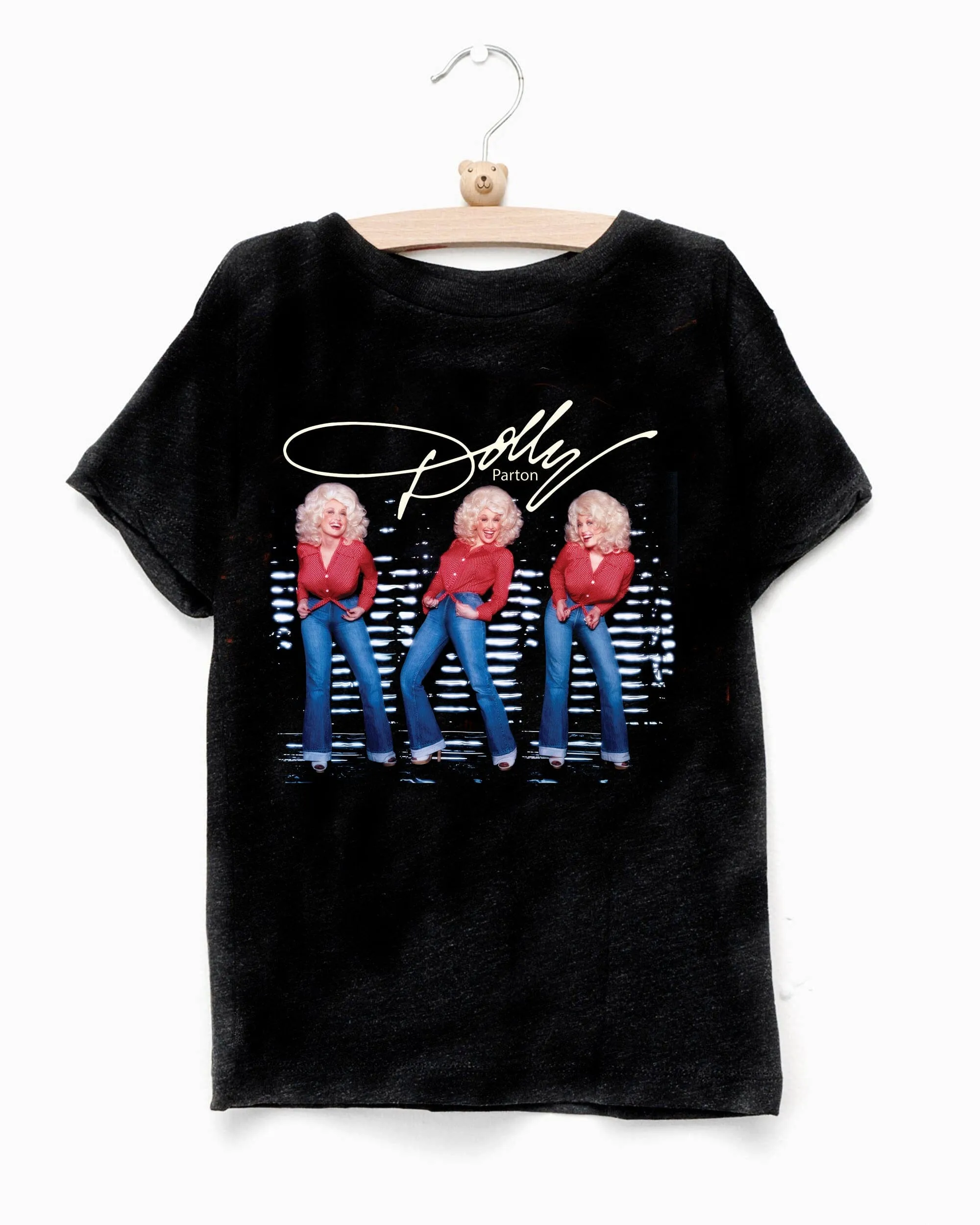 Children's Dolly Parton Triple Threat Black Tee