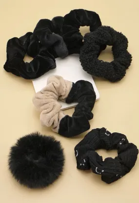 Clarissa Scrunchies-Black