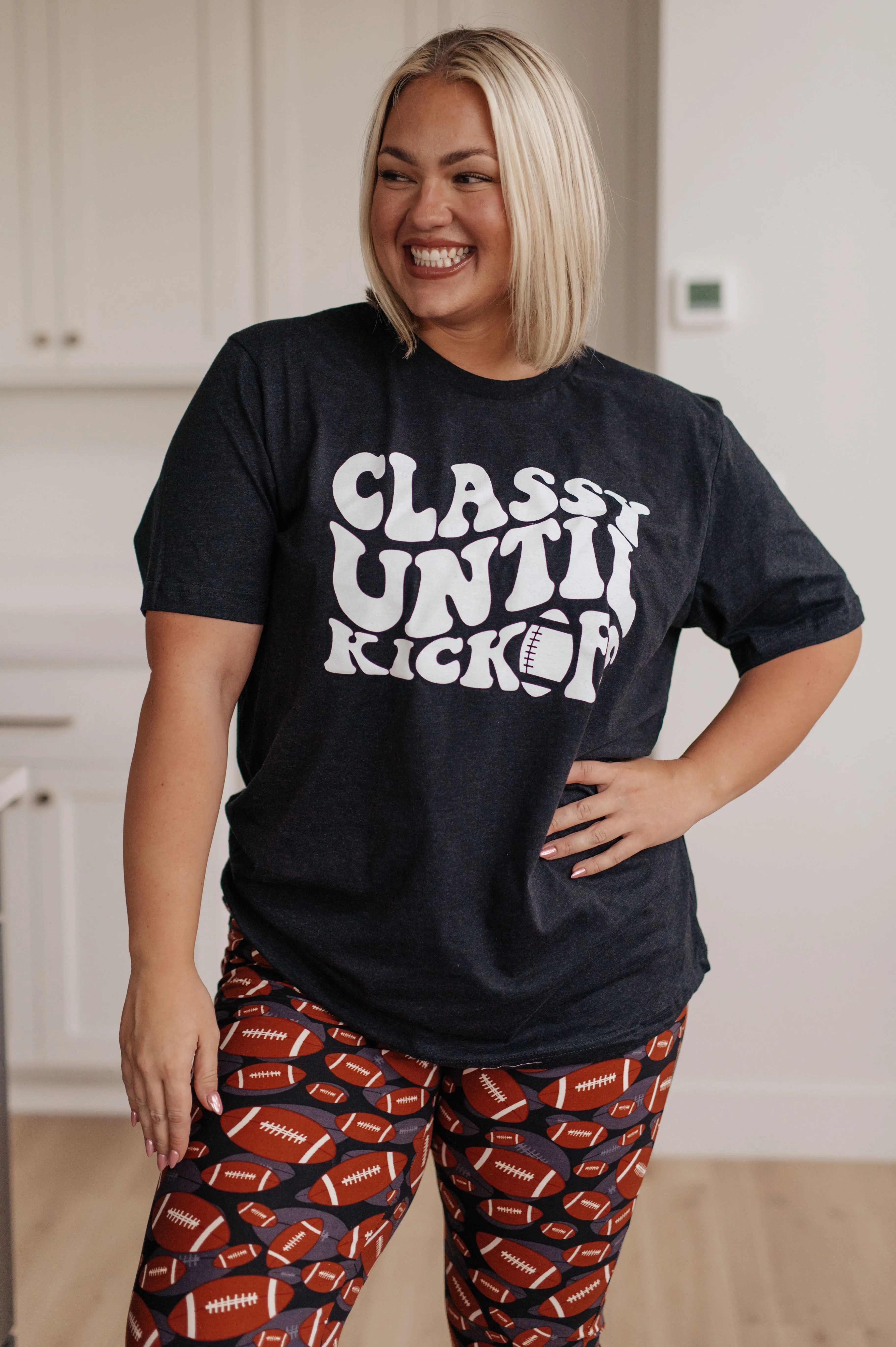 Classy Until Kickoff Tee- USE CODE SPRING24 for 40% OFF!!!!