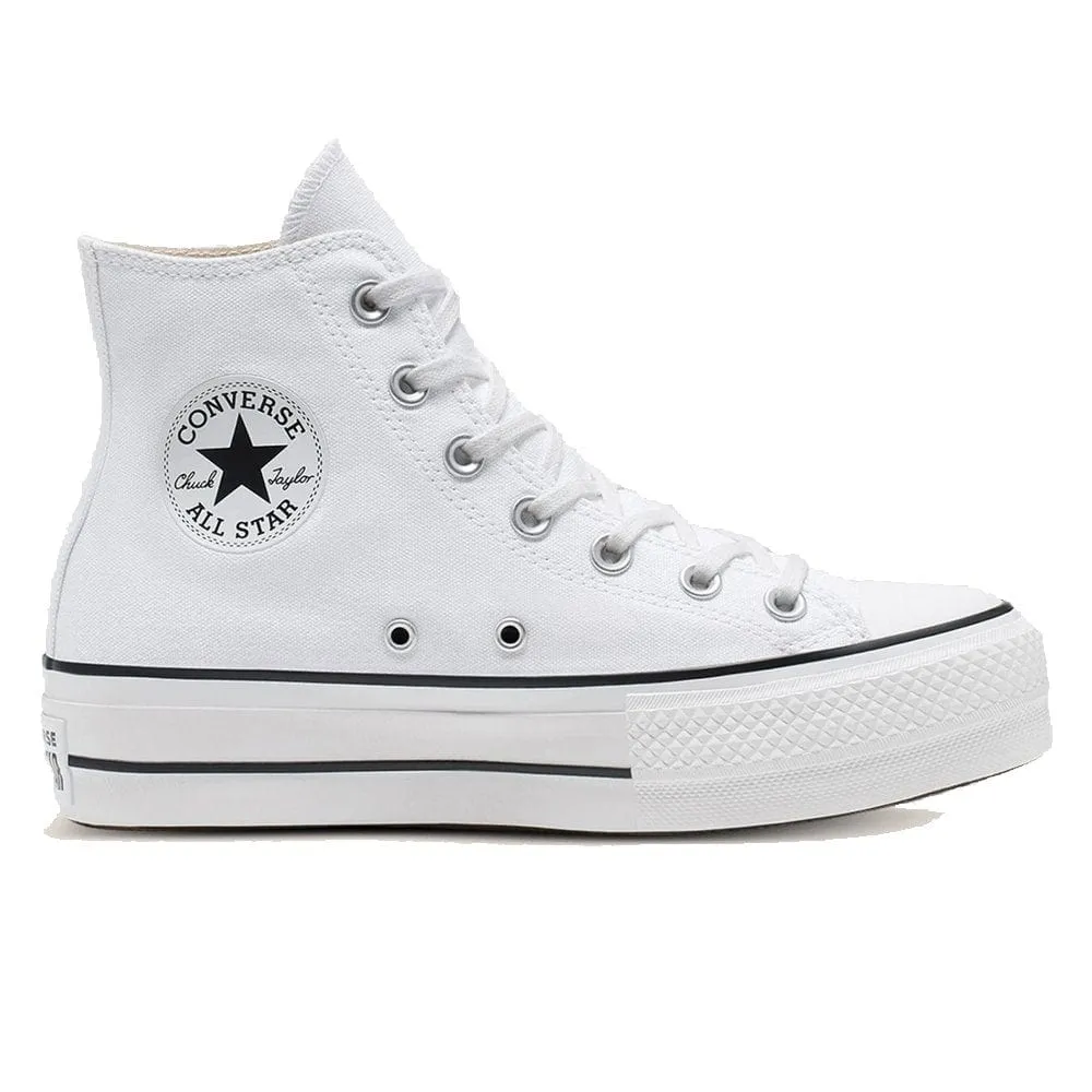 CONVERSE WOMEN'S CHUCK TAYLOR ALL STAR LIFT HIGH TOP PLATFORM WHITE SHOE