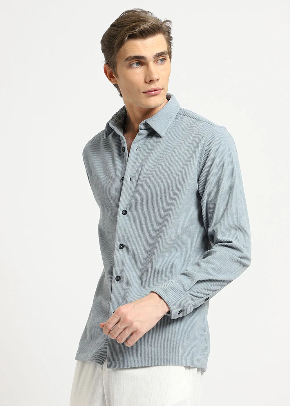 Dapper Blue Corduroy Shirt