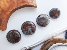 Dragon Blood Jasper UFO Palm Stone