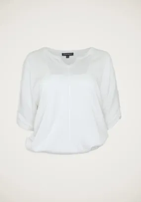 ELBOW SLEEVE TOP (WHITE) - REPEAT