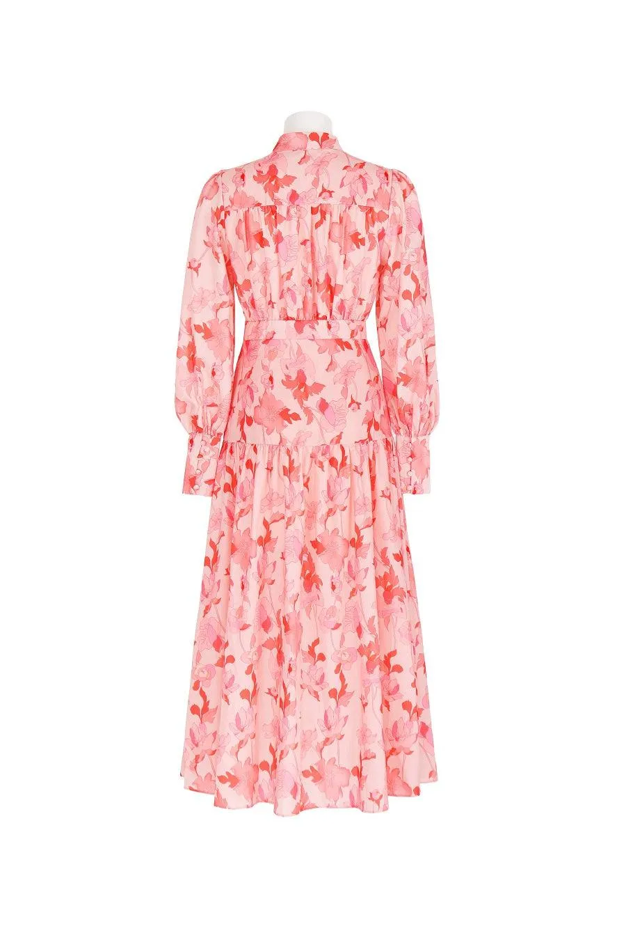 Elison Dress -Peach Print