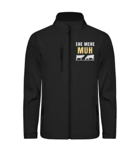 Ene Mene Muh! Kühe  - Unisex Softshell Jacke mit Stick