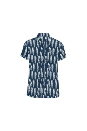 Feathers Men's All Over Print Short Sleeve Shirt (Model T53)