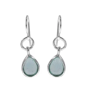 Israeli Mediterranean Blue Green Earrings