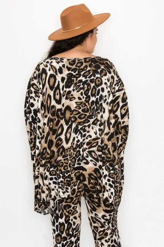 Leopard Print Pant Set