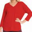 Lior 3/4 Sleeve Zelda V Neck Center Seam - (ten colors)