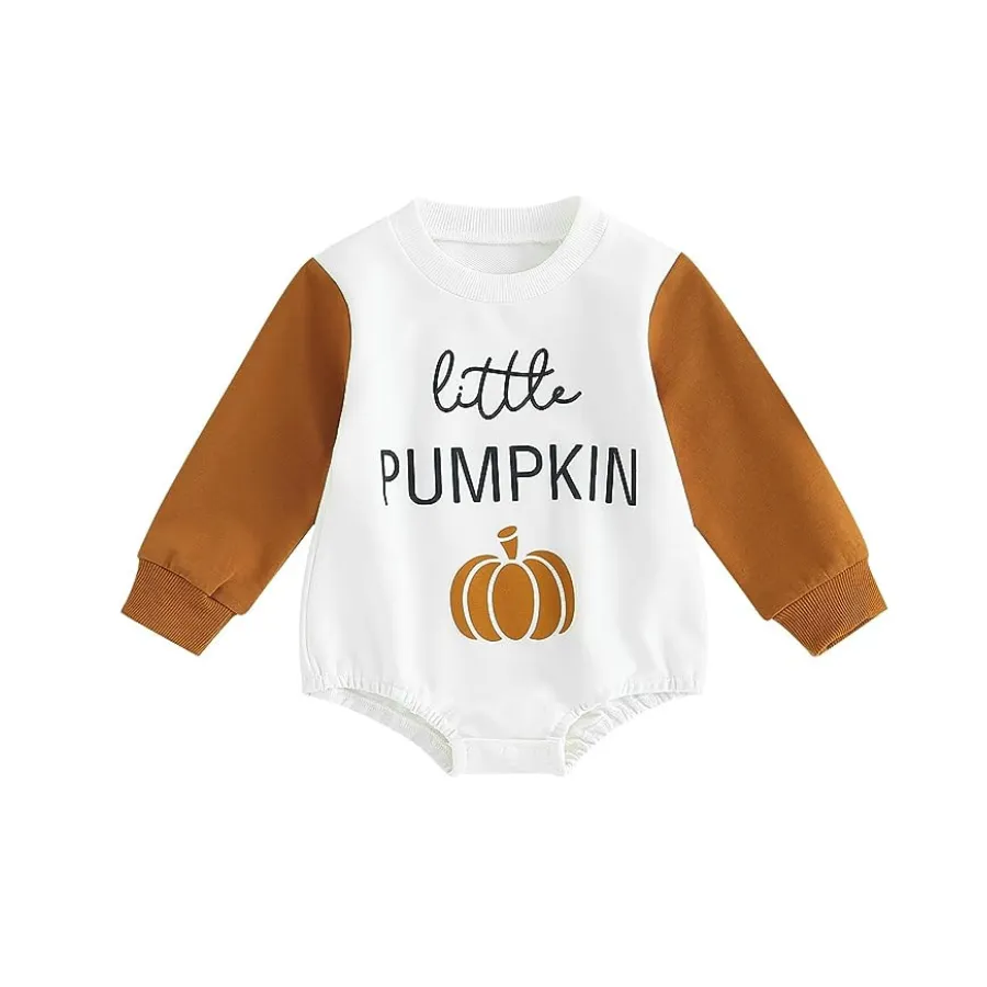 Little Pumpkin Sweatshirt Romper