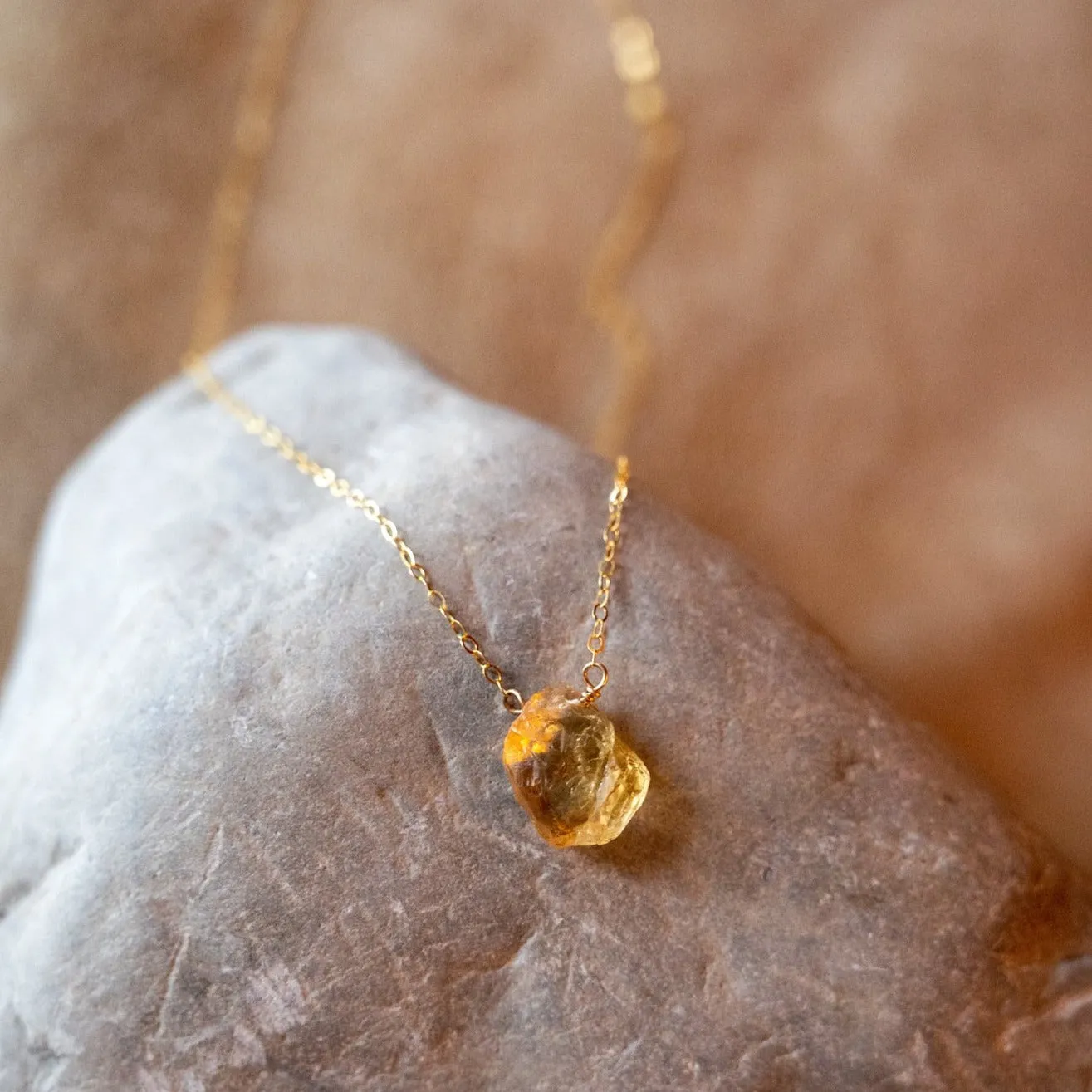 Men's Citrine Focused Energy Necklace