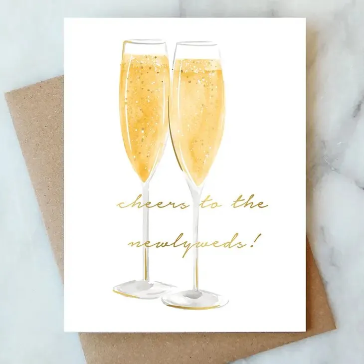 Newlywed Cheers Greeting Card