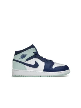 Nike Air Jordan 1 Mid Mystic Navy Mint Foam (GS)