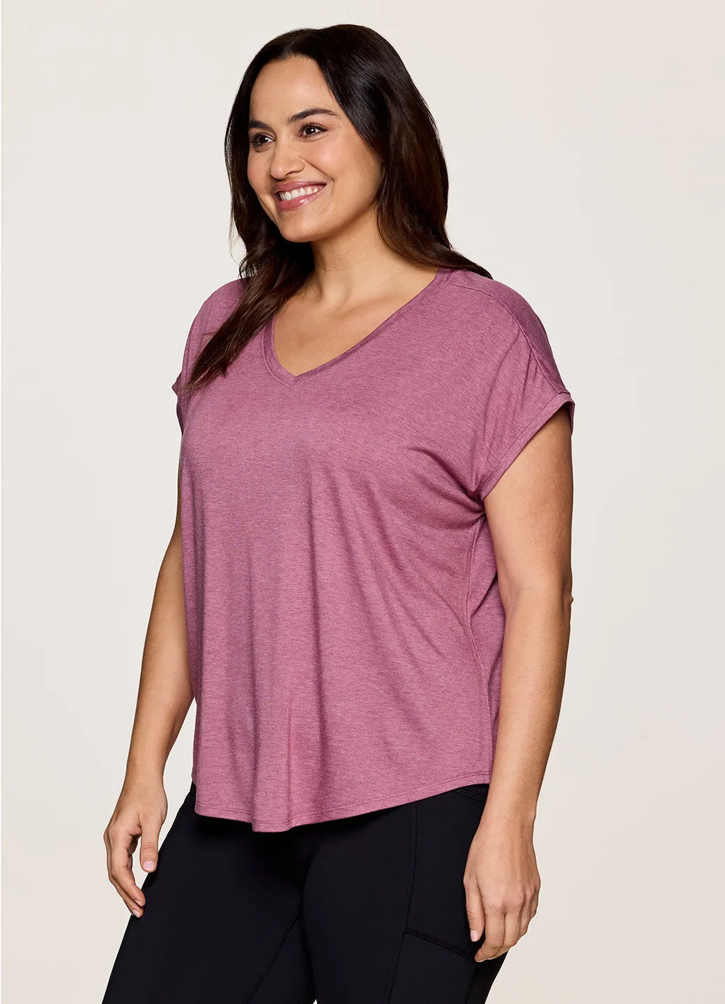 Plus Breezy Hi Low Tee