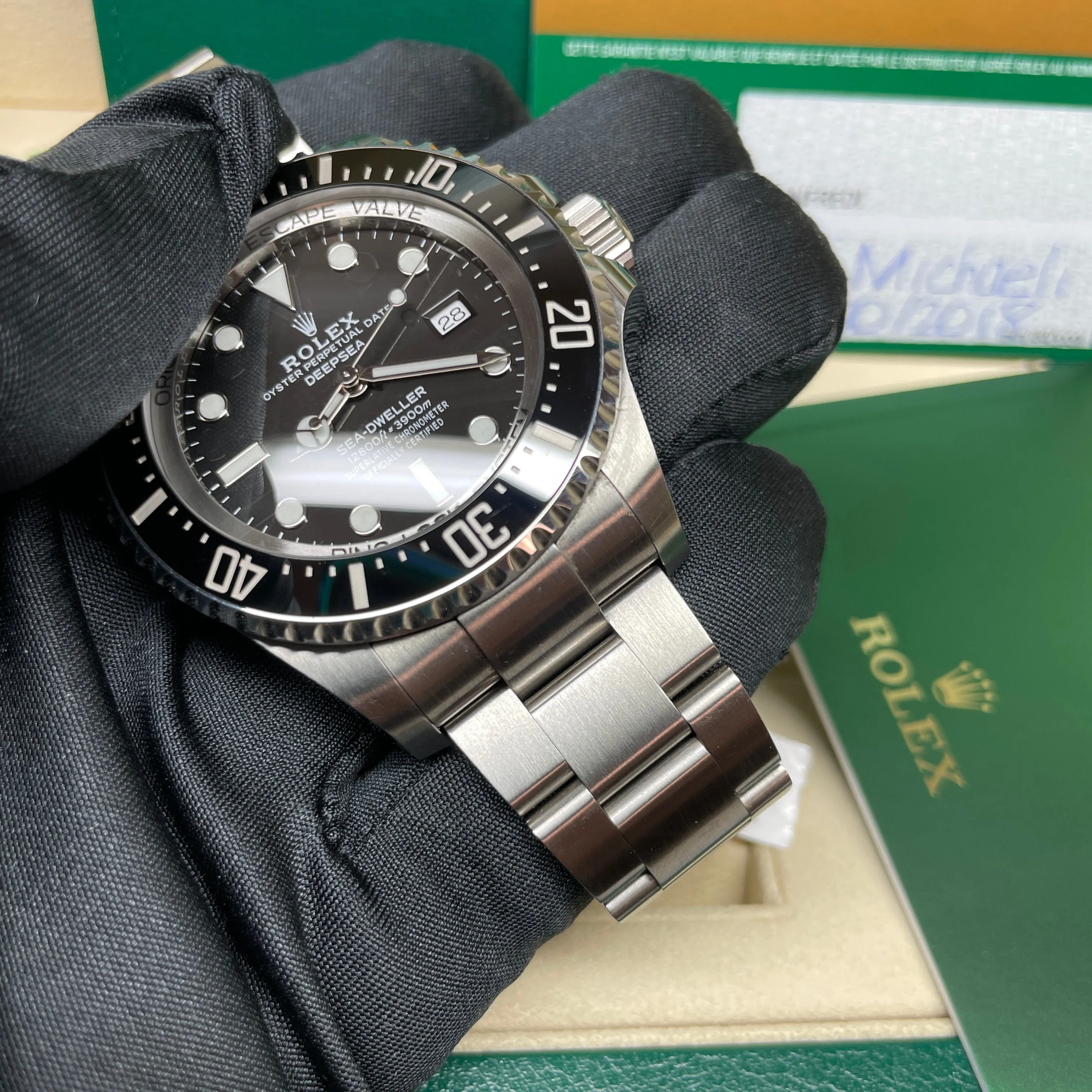 Pre-Owned Rolex Sea Dweller DeepSea Oyster Steel 44mm Black Watch 126660