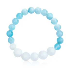 Purity of Waters Aquamarine Bracelet with Moonstone