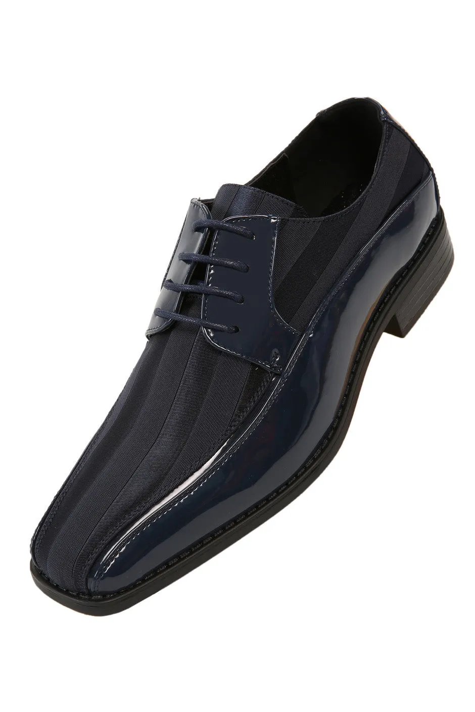 "179" Navy Striped Tuxedo Shoes