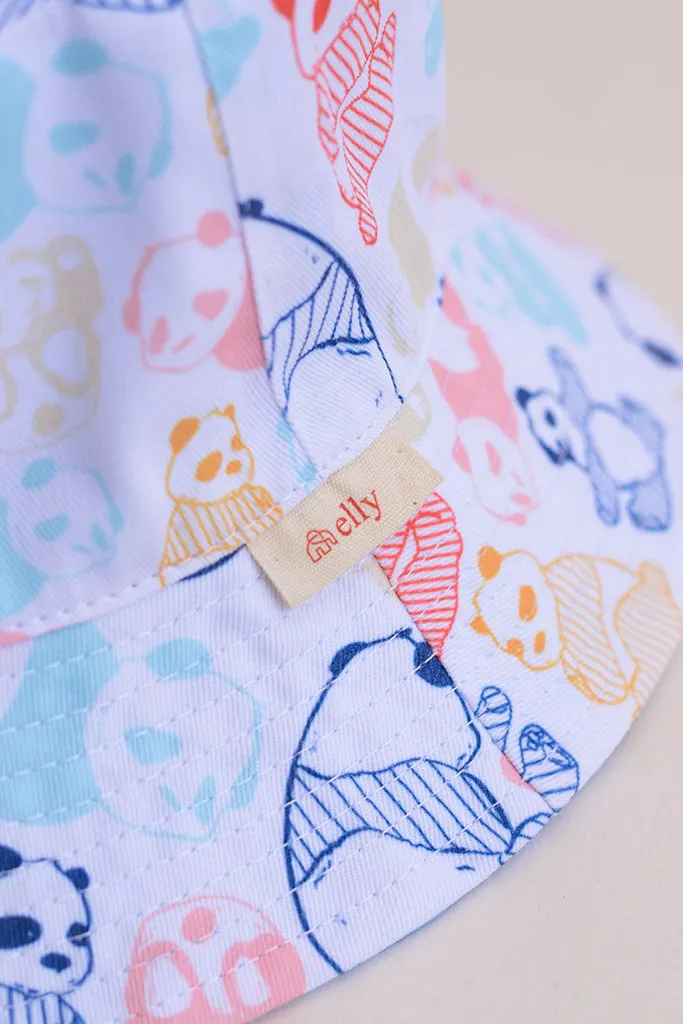 Reversible Bucket Hat (Kids) - Pastel Panda