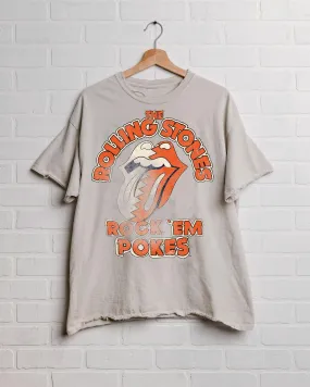 Rolling Stones Rock 'Em Pokes Off White Thrifted Tee