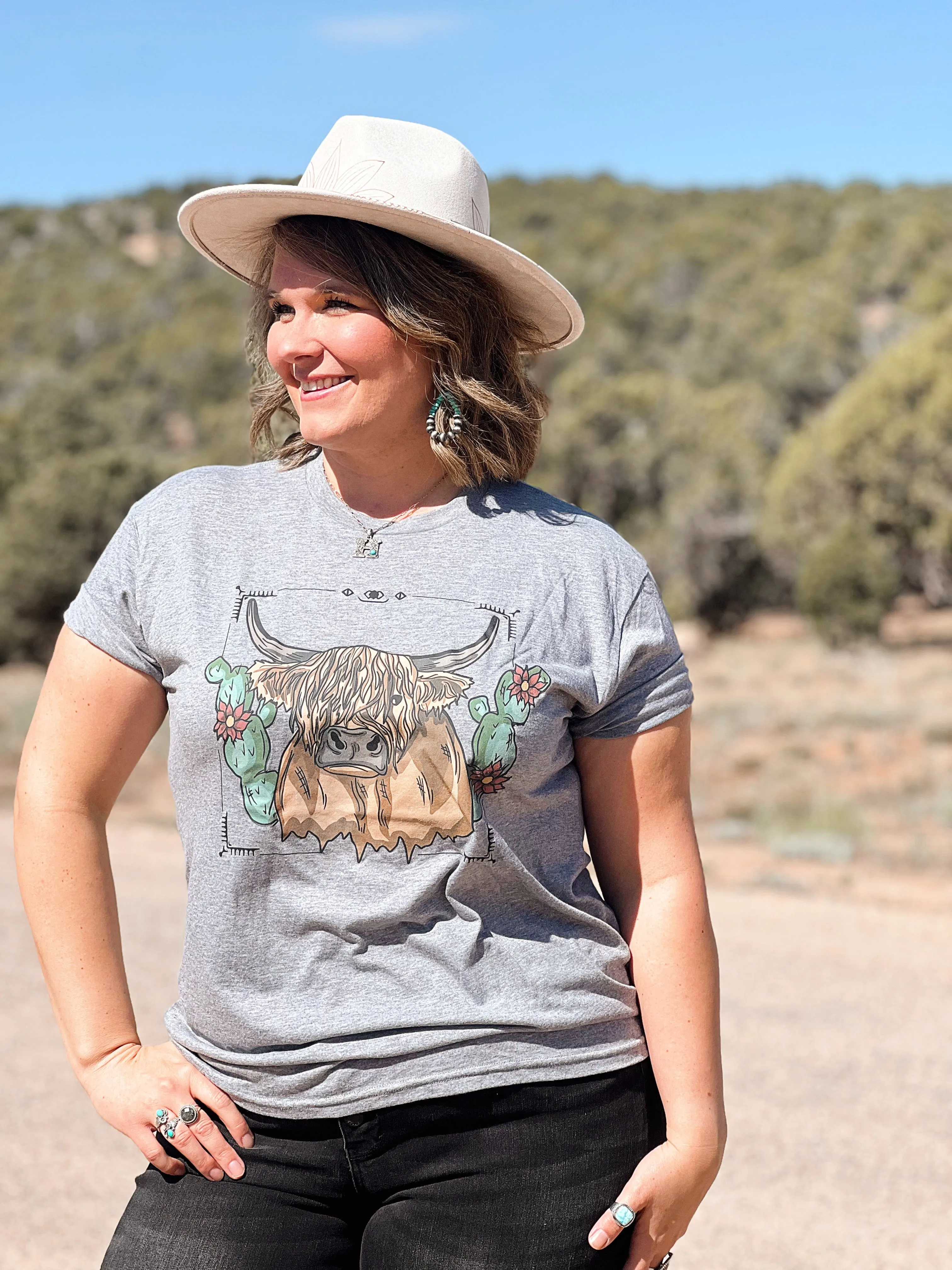 Sassy Highland Cow Graphic Tee