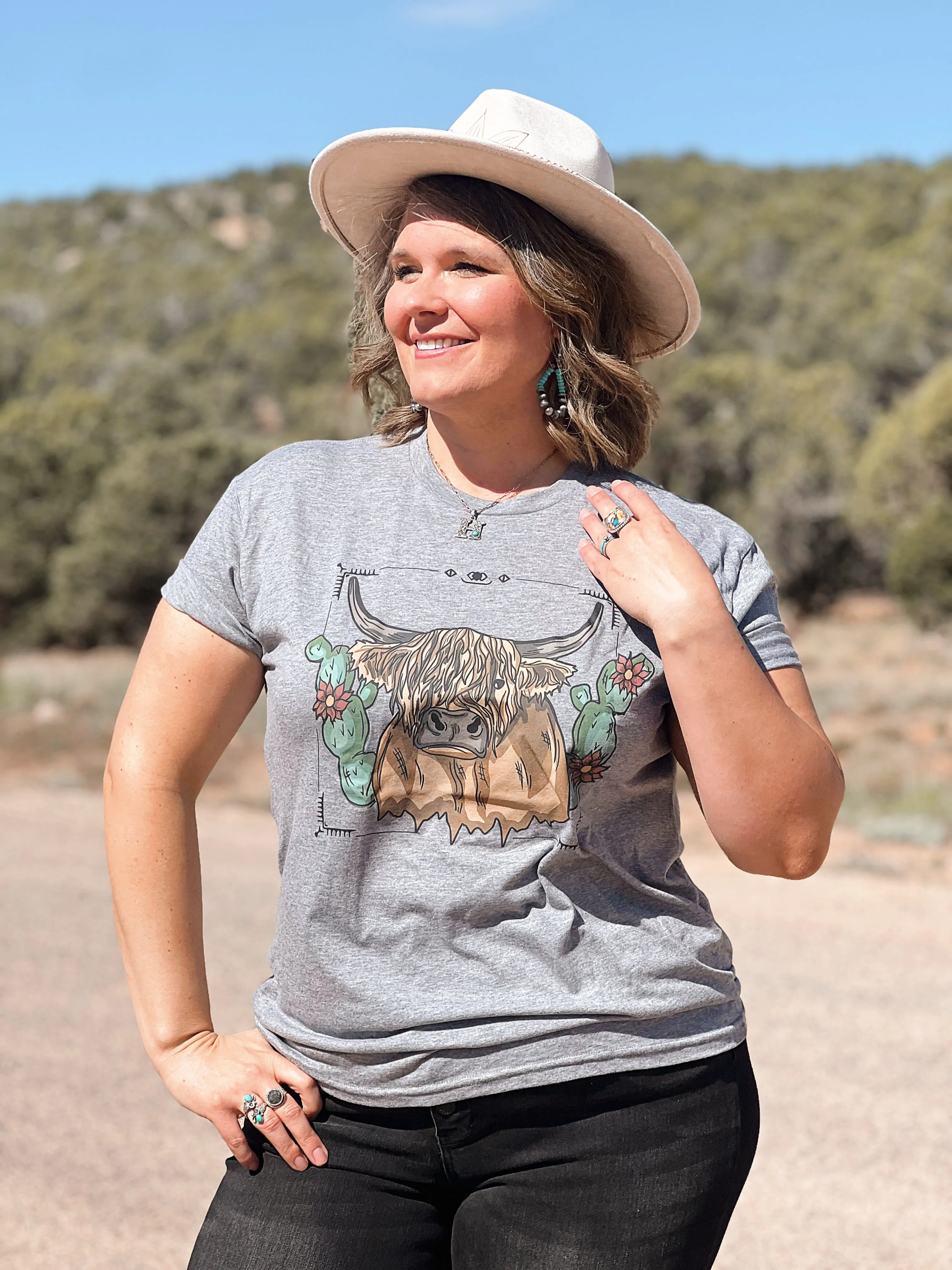 Sassy Highland Cow Graphic Tee