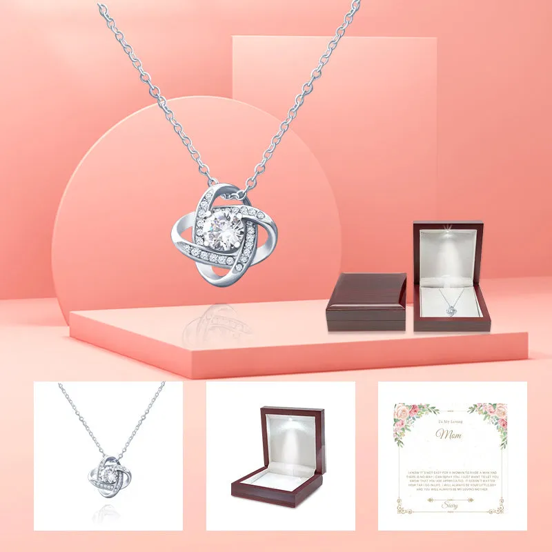 Siciry To My Loving Mom-Love Heart Necklace