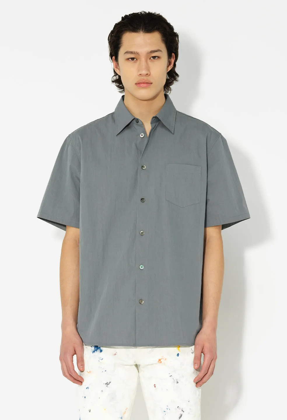 SS Cloak Button Up / Teal