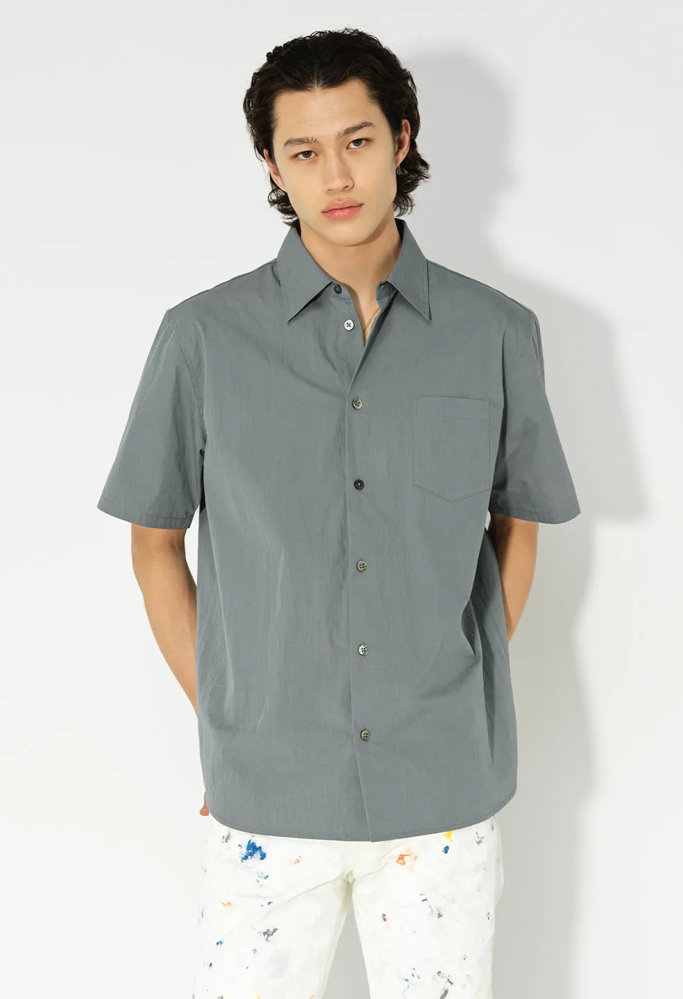 SS Cloak Button Up / Teal