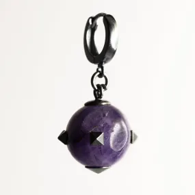 Thistle Amethyst earring