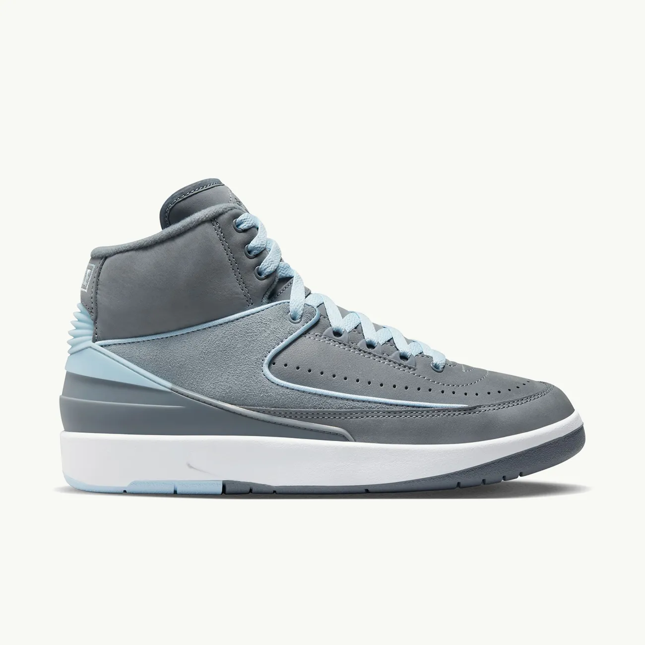 WOMENS AIR JORDAN 2 RETRO COOL GREY ICE BLUE WHITE